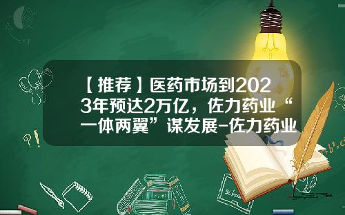 【推荐】医药市场到2023年预达2万亿，佐力药业“一体两翼”谋发展-佐力药业股份有限公司