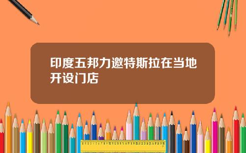 印度五邦力邀特斯拉在当地开设门店