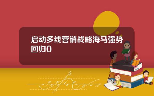 启动多线营销战略海马强势回归0