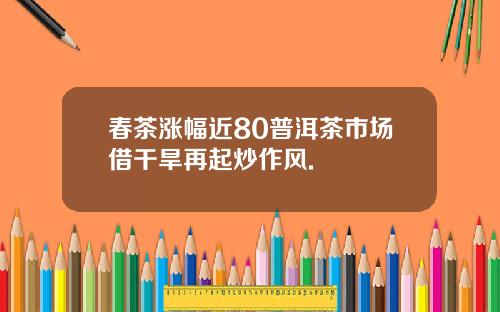 春茶涨幅近80普洱茶市场借干旱再起炒作风.