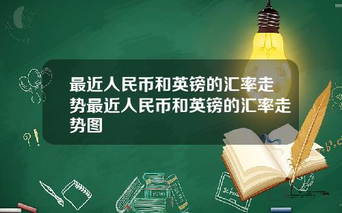最近人民币和英镑的汇率走势最近人民币和英镑的汇率走势图