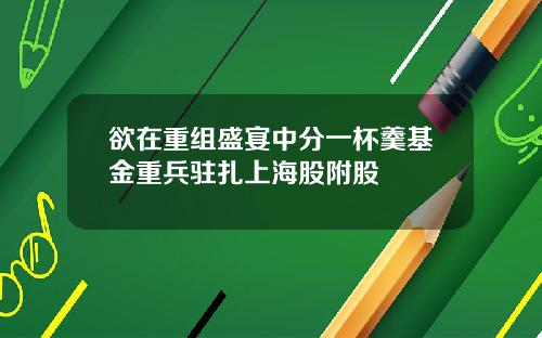 欲在重组盛宴中分一杯羹基金重兵驻扎上海股附股