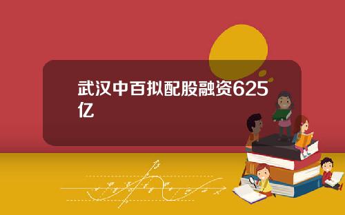 武汉中百拟配股融资625亿