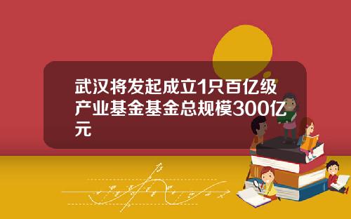 武汉将发起成立1只百亿级产业基金基金总规模300亿元