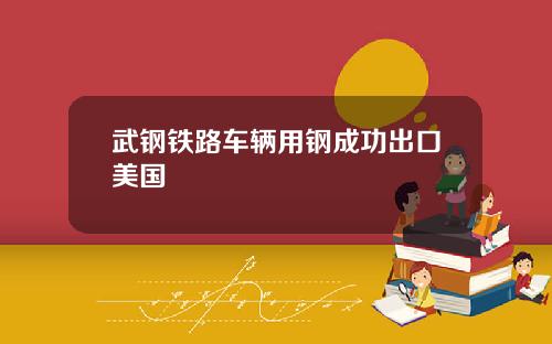 武钢铁路车辆用钢成功出口美国