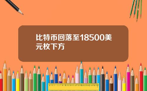 比特币回落至18500美元枚下方