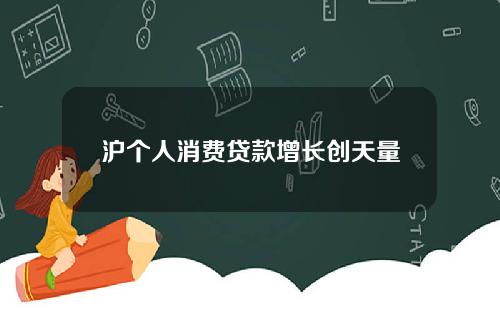 沪个人消费贷款增长创天量