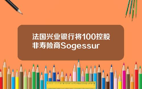 法国兴业银行将100控股非寿险商Sogessur
