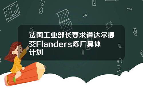 法国工业部长要求道达尔提交Flanders炼厂具体计划
