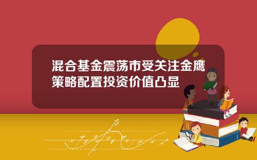 混合基金震荡市受关注金鹰策略配置投资价值凸显
