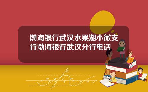 渤海银行武汉水果湖小微支行渤海银行武汉分行电话