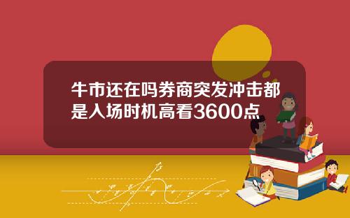 牛市还在吗券商突发冲击都是入场时机高看3600点