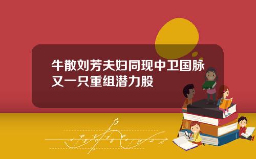牛散刘芳夫妇同现中卫国脉又一只重组潜力股