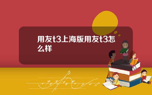 用友t3上海版用友t3怎么样