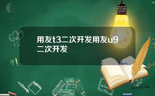 用友t3二次开发用友u9二次开发