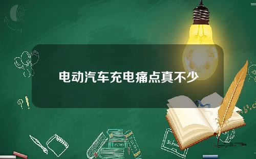 电动汽车充电痛点真不少