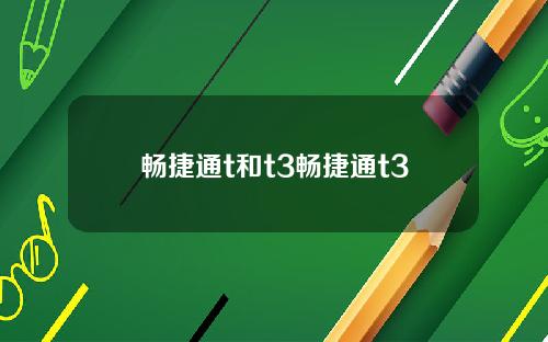 畅捷通t和t3畅捷通t3