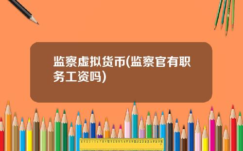 监察虚拟货币(监察官有职务工资吗)