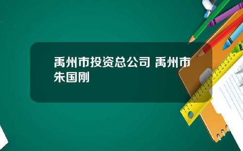 禹州市投资总公司 禹州市朱国刚