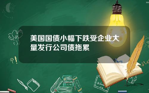 美国国债小幅下跌受企业大量发行公司债拖累