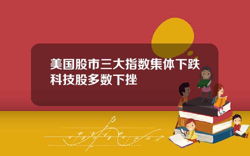 美国股市三大指数集体下跌科技股多数下挫