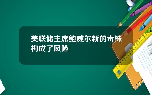 美联储主席鲍威尔新的毒株构成了风险