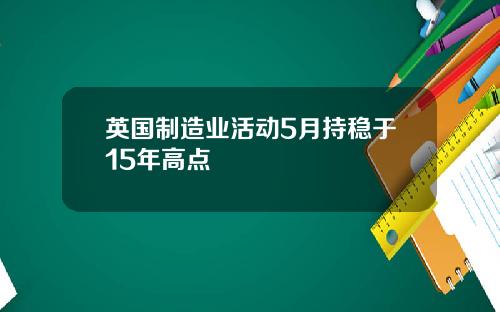 英国制造业活动5月持稳于15年高点