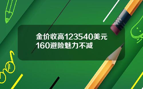 金价收高123540美元160避险魅力不减