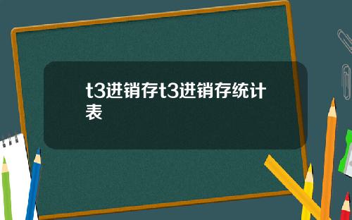 t3进销存t3进销存统计表