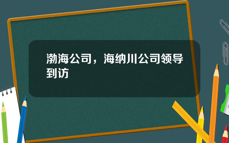 渤海公司，海纳川公司领导到访