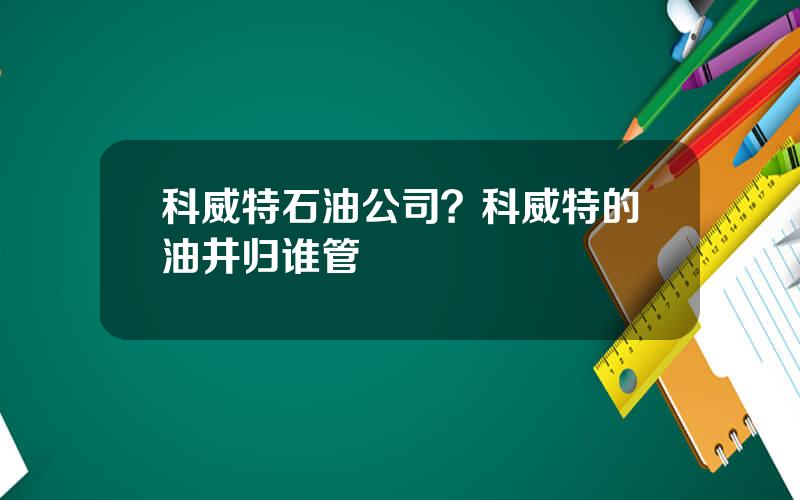 科威特石油公司？科威特的油井归谁管