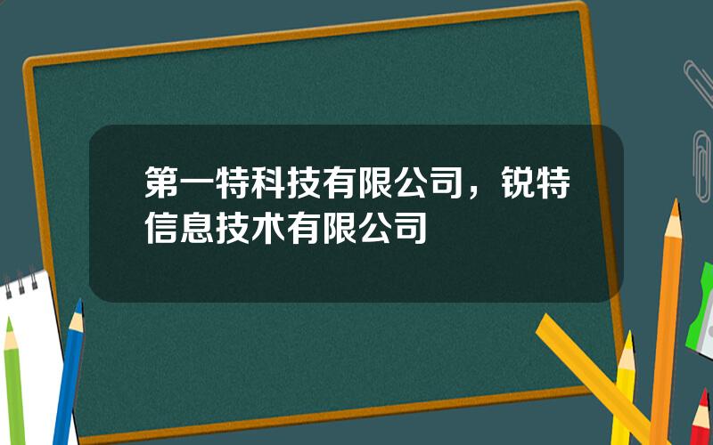 第一特科技有限公司，锐特信息技术有限公司