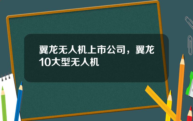 翼龙无人机上市公司，翼龙10大型无人机