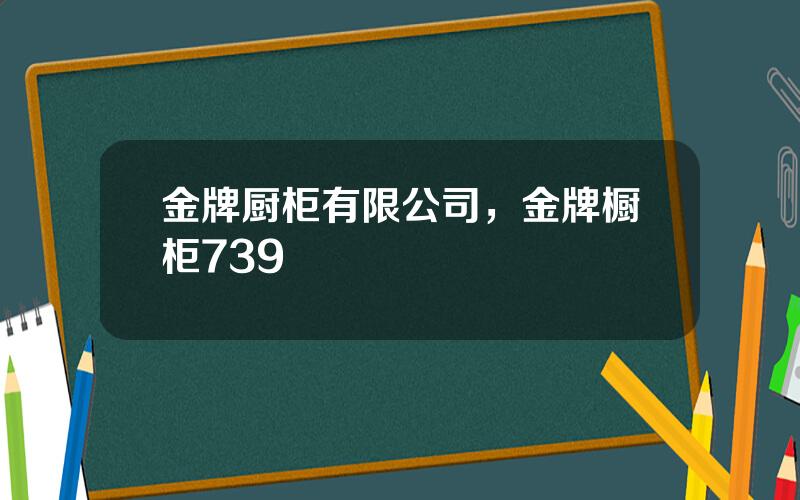 金牌厨柜有限公司，金牌橱柜739